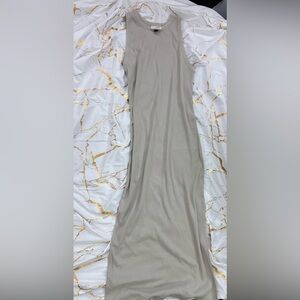 Chic Beige Maxi Dress